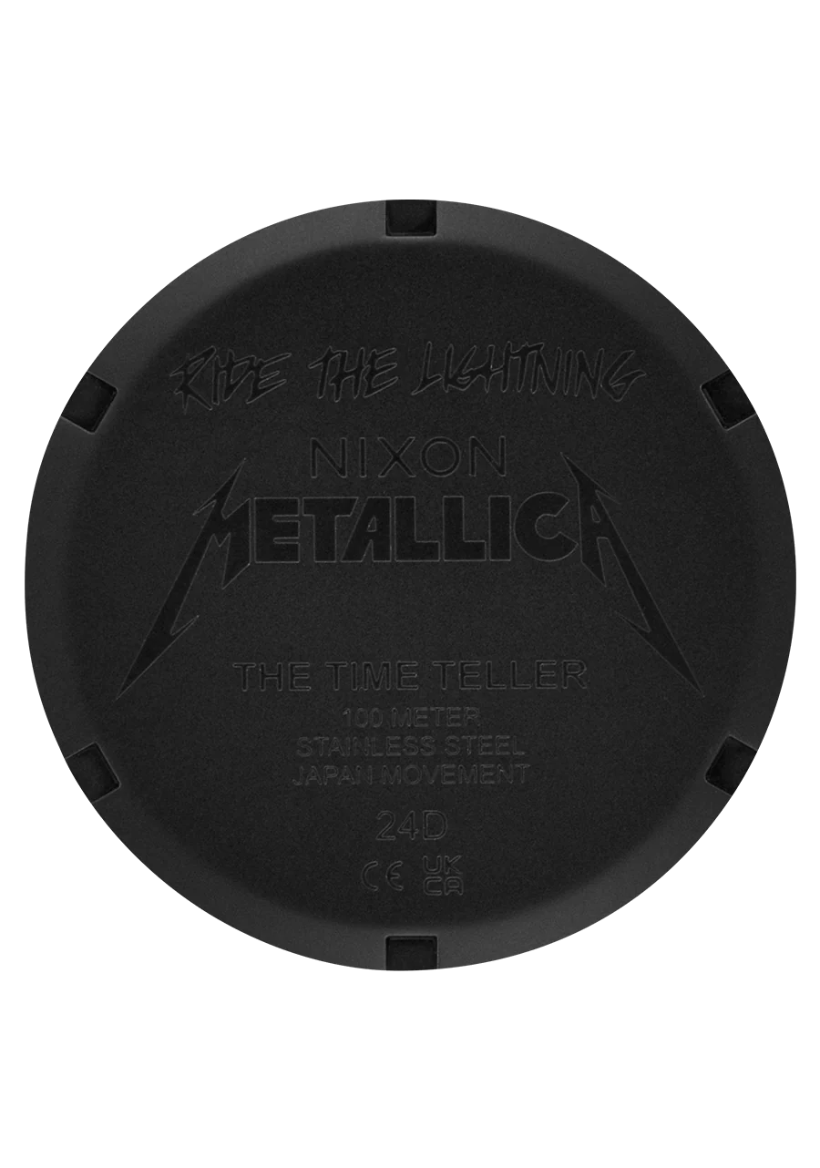 Metallica Time Teller - Negro / Negro / Ride the Lightning - Imagen 5
