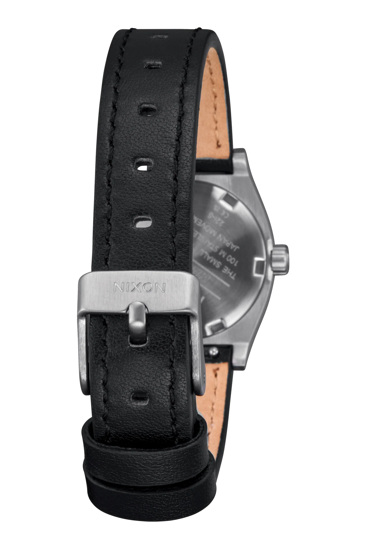 Small Time Teller Leather - Plata / Negro - Imagen 4