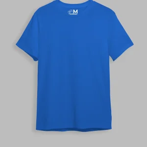 Camiseta básica Semi-oversize Azul (UNISEX)