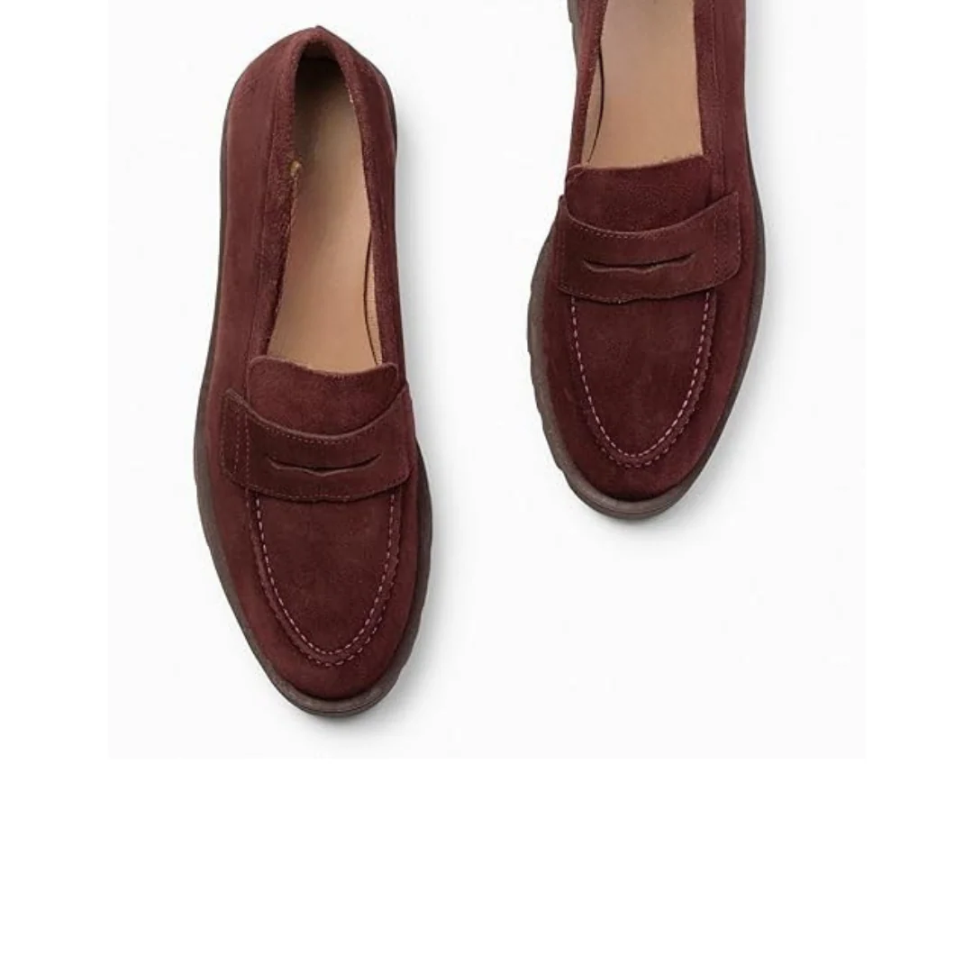 Zapatos mocasine con cu帽a para mujer - Imagen 6