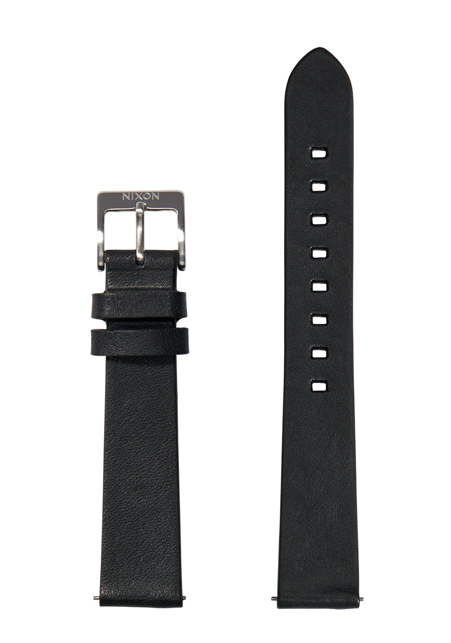 16mm Veg Tanned Leather Band - Negro