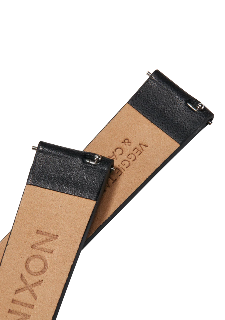 16mm Veg Tanned Leather Band - Negro - Imagen 4