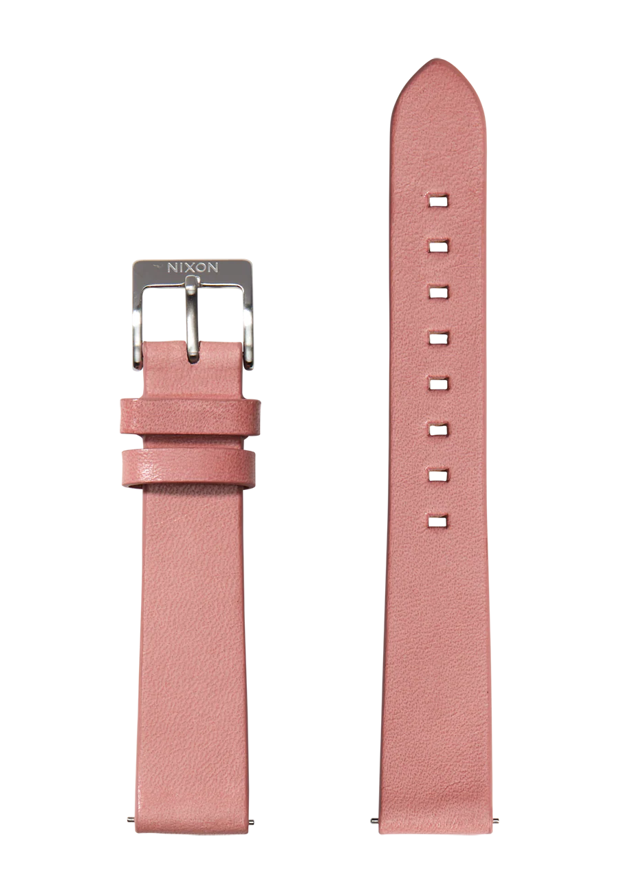 16mm Veg Tanned Leather Band - Rosa desteñido