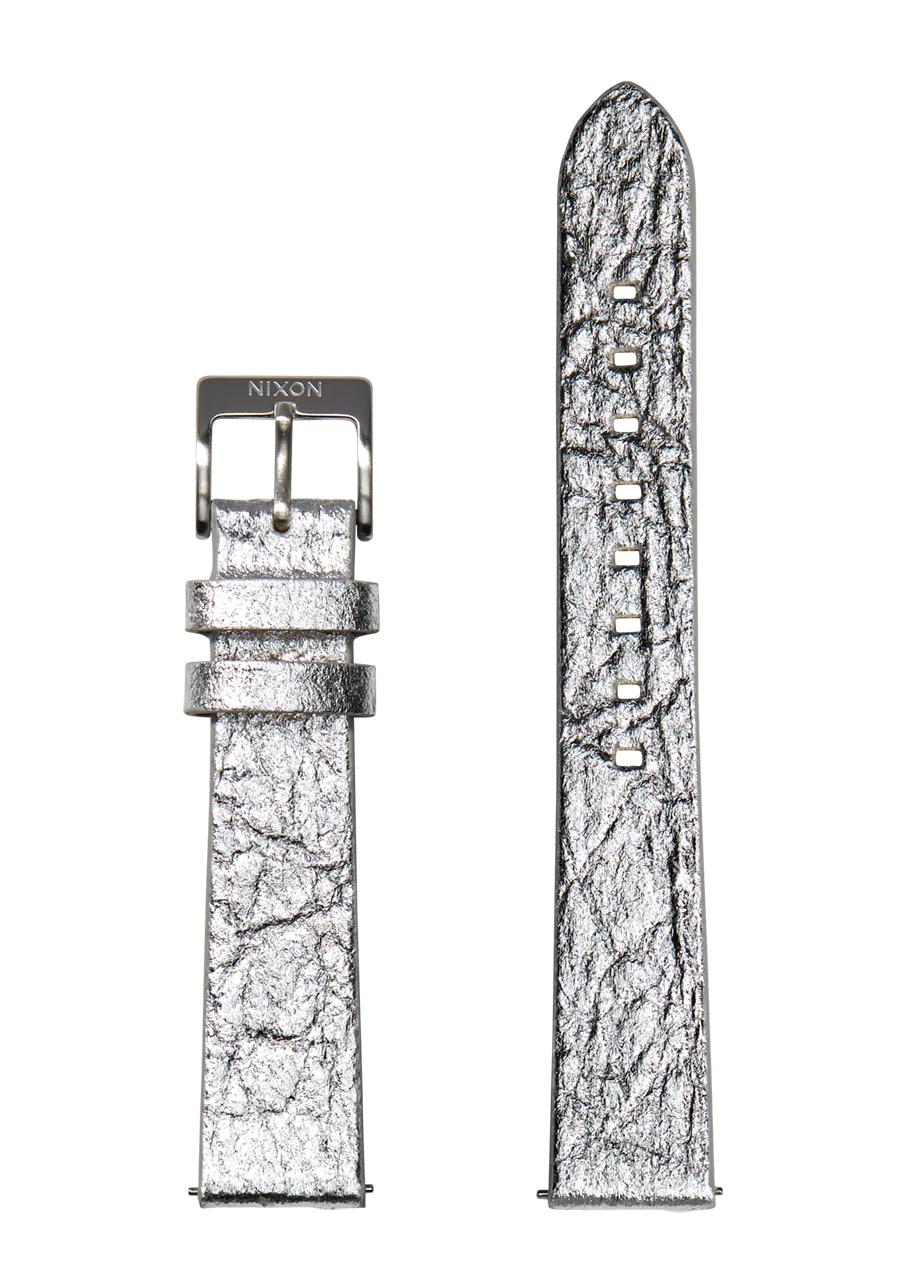 16mm Pineapple Leather Band - Plateado/lámina de plateado