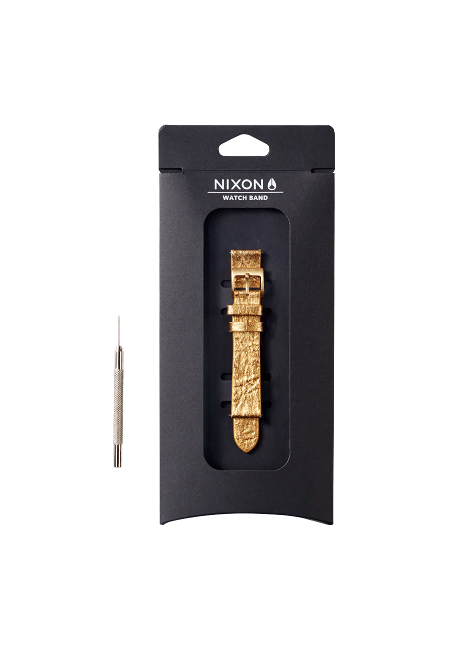 16mm Pineapple Leather Band - Plateado/lámina de plateado - Imagen 3