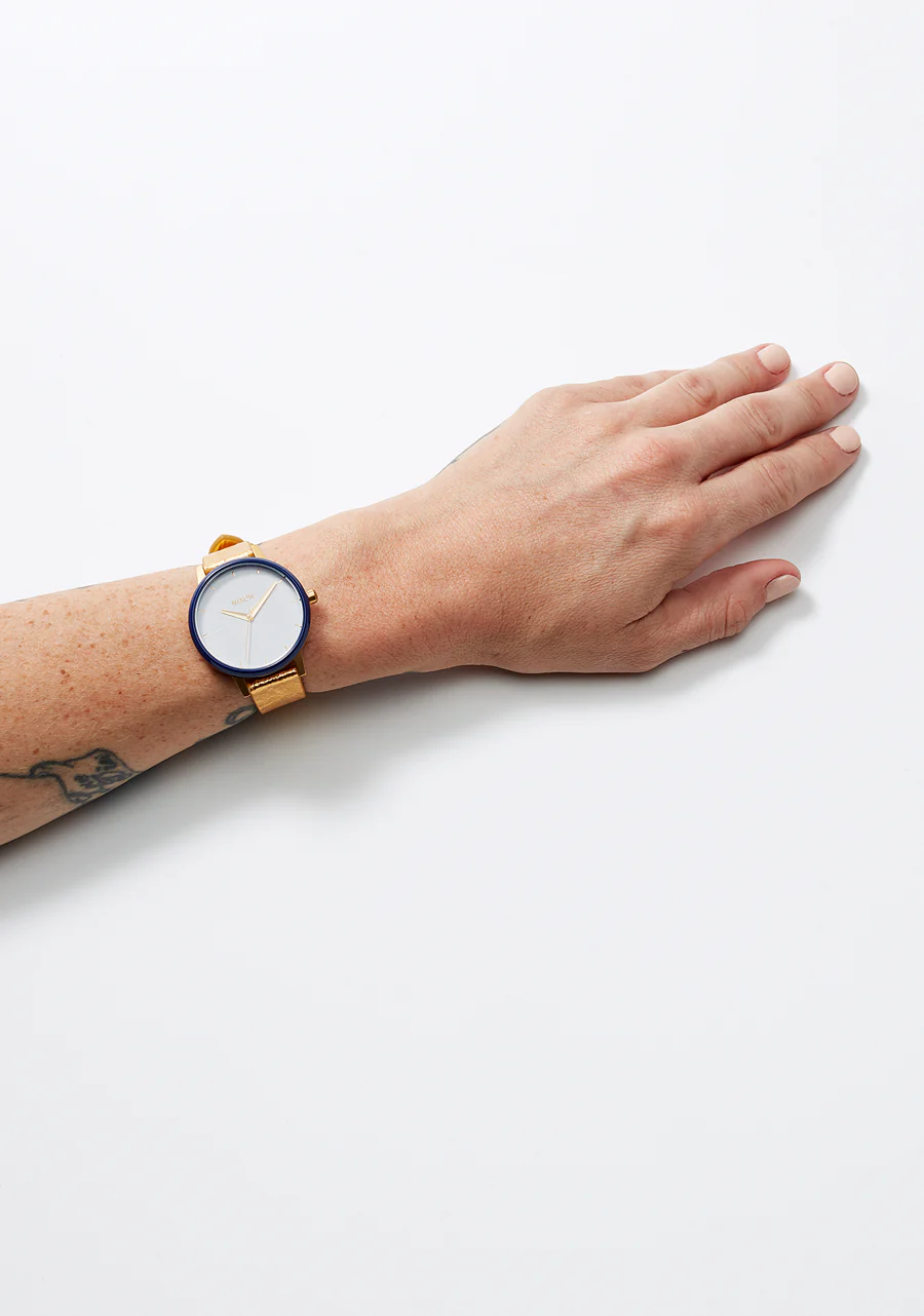 16mm Pineapple Leather Band - Lámina de oro - Imagen 6