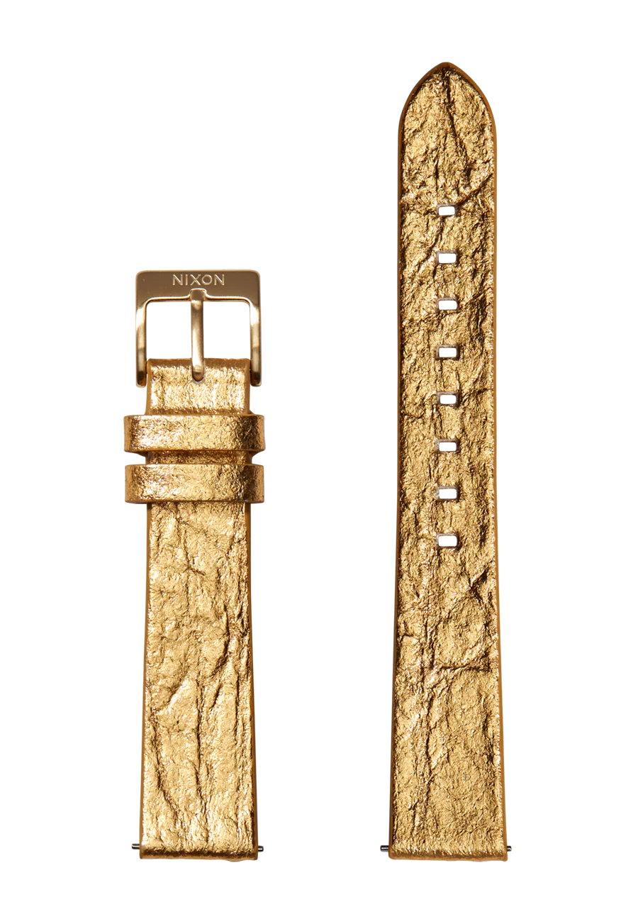 16mm Pineapple Leather Band - Lámina de oro