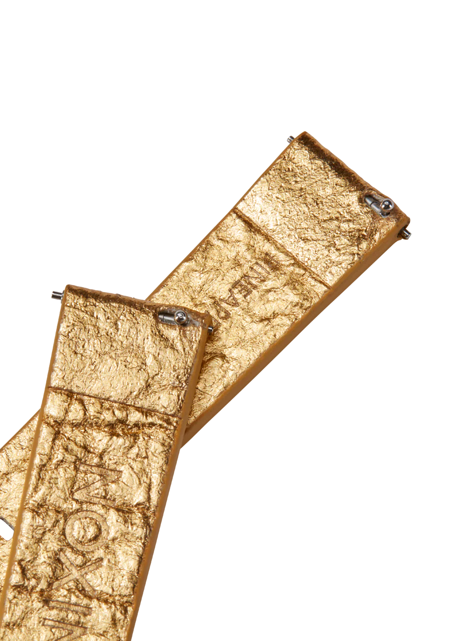 16mm Pineapple Leather Band - Lámina de oro - Imagen 4