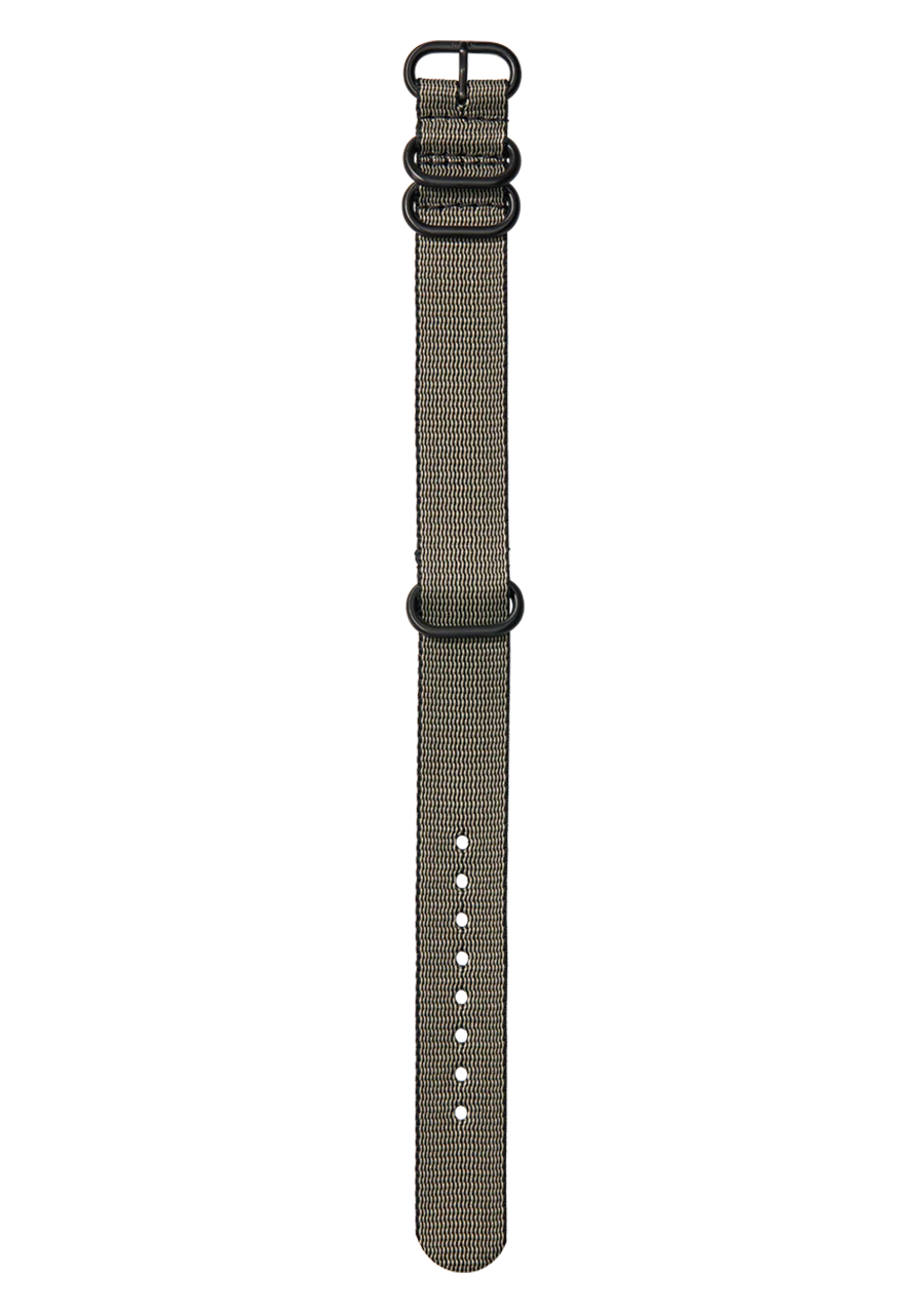 20mm Nylon #TIDE One Piece Band - Caqui/negro