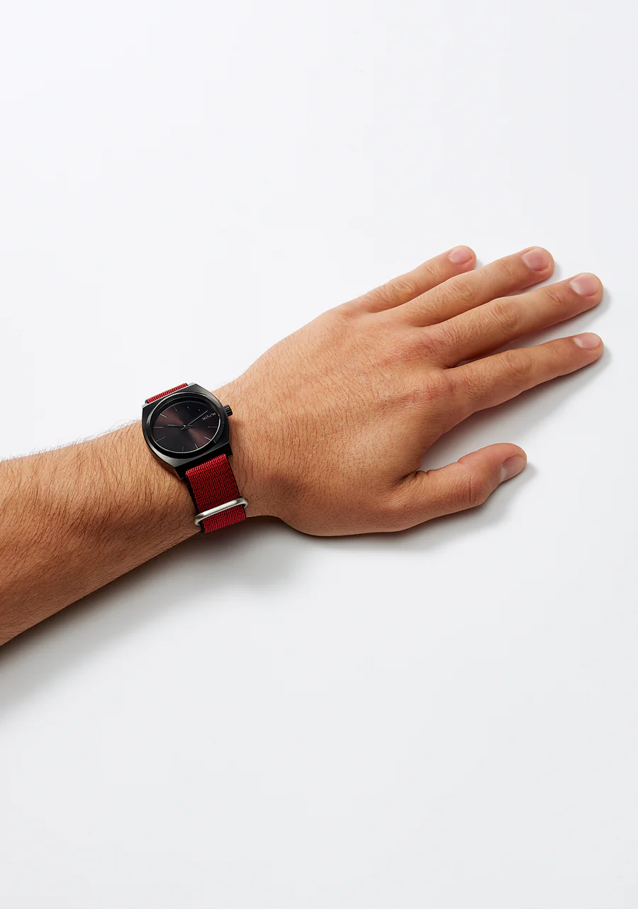 20mm Nylon #TIDE One Piece Band - Rojo/negro - Imagen 6