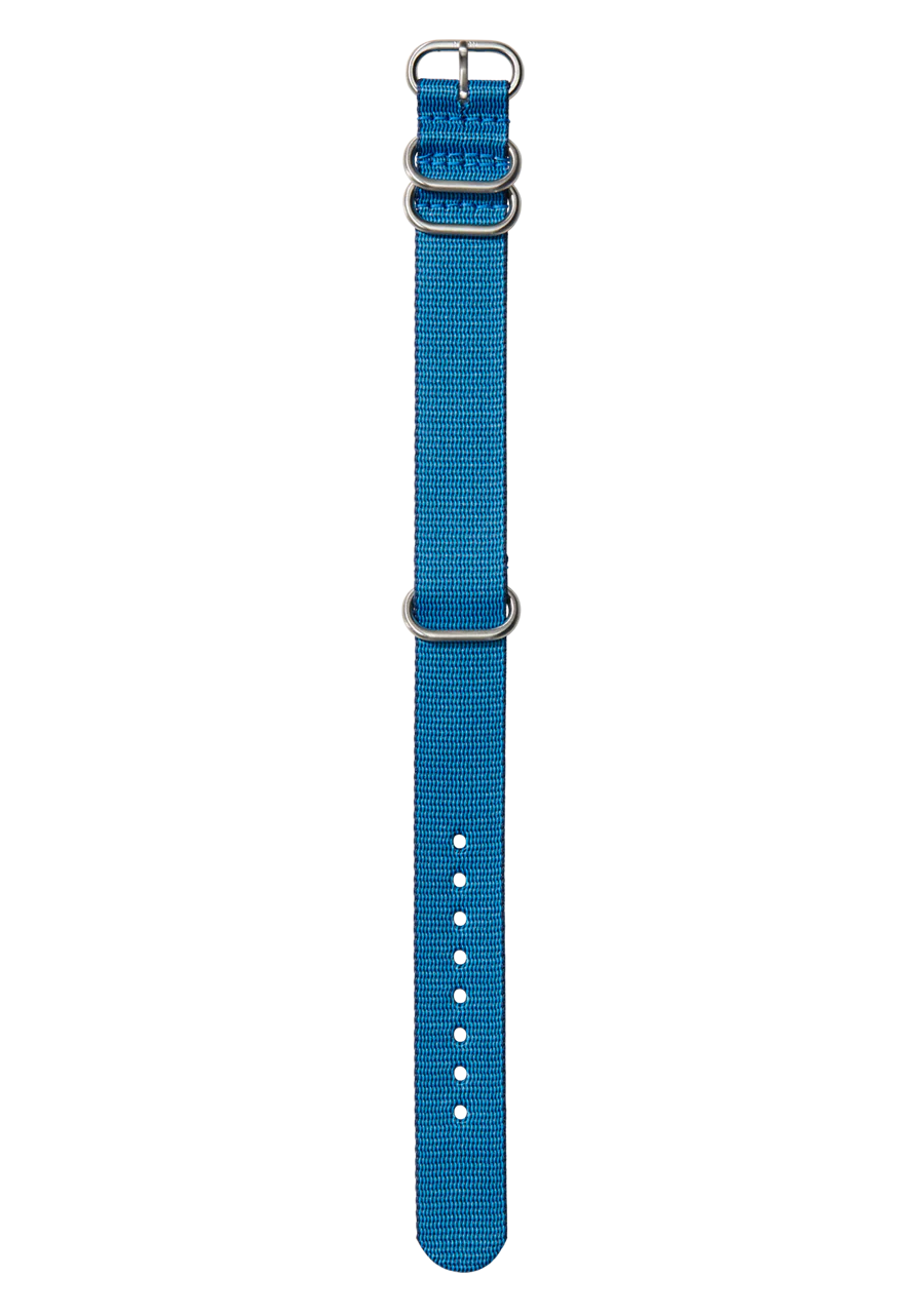 20mm Nylon #TIDE One Piece Band - Azul marino/azul