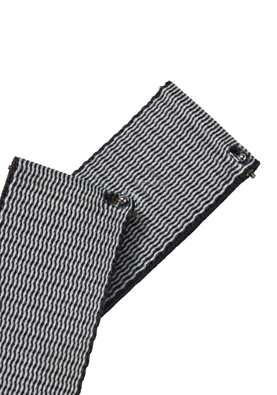 23mm Nylon #TIDE Band - Negro/plateado - Imagen 4