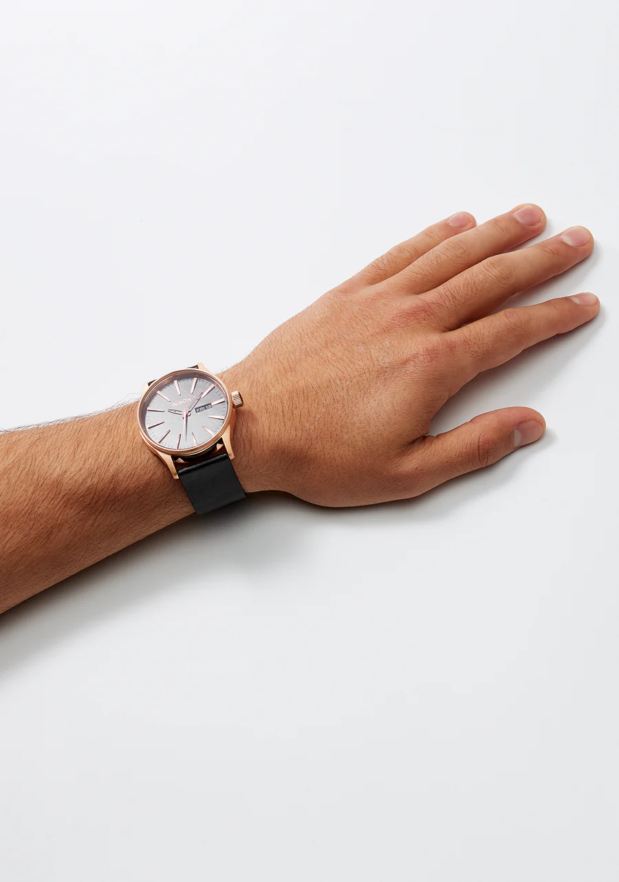 23mm Veg Tanned Leather Band - Negro - Imagen 6