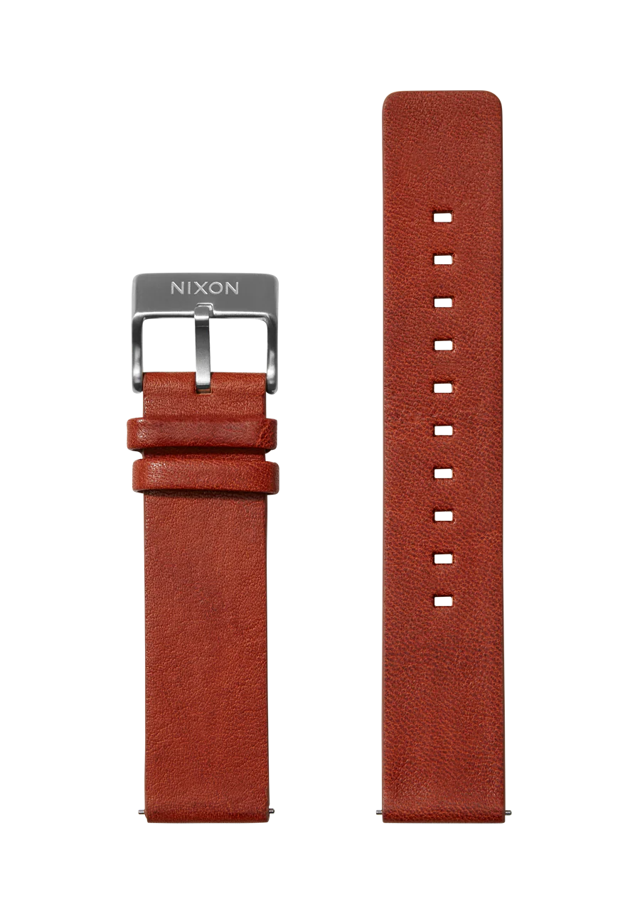 Correa de piel curtida vegetal de 23 mm - Coñac