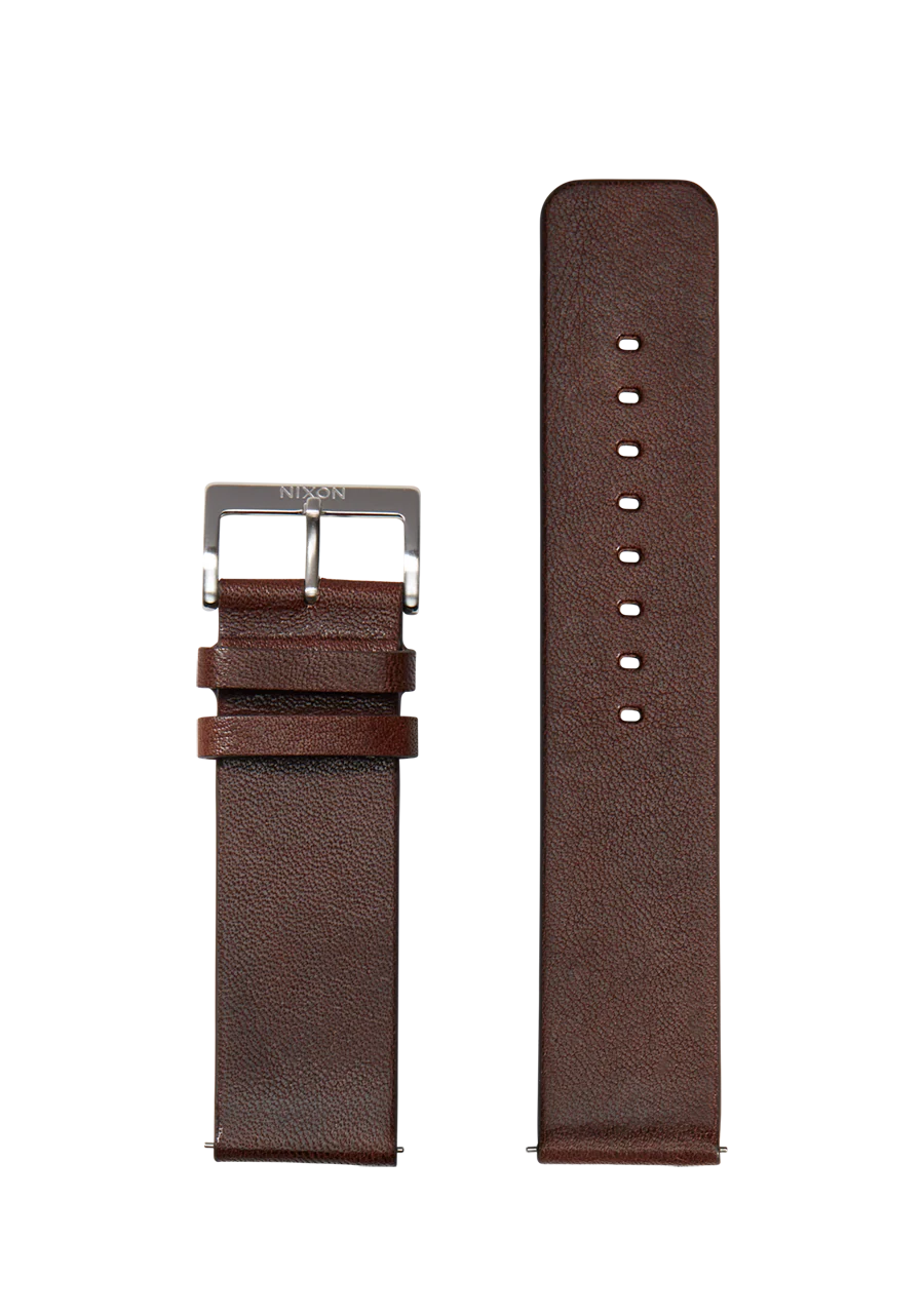 23mm Veg Tanned Leather Band - Marr贸n