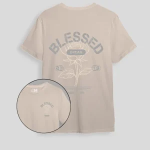 Camiseta beige Blessed (UNISEX)