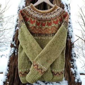 Isla | Suéter Cálido con un Patrón Clásico Tejido