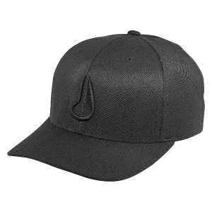 Deep Down Flexfit Athletic Fit Hat - Todo negro