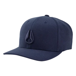 Deep Down Flexfit Athletic Fit Hat - Todo azul marino