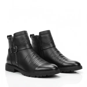 Botas de cuero con estilo elegante y moderno para hombre