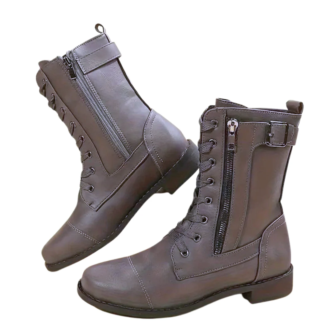 Botas de Estilo Cl谩sico con Plataforma y Suela Robusta para Mujer - Imagen 5
