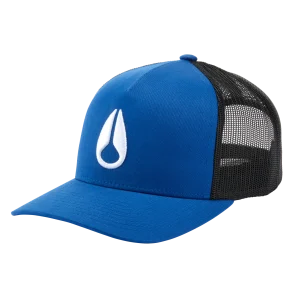 Gorra de camionero Iconed - Azul real/Negro