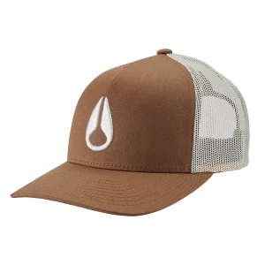 Gorra de camionero Iconed - Marrón/Blanquecino