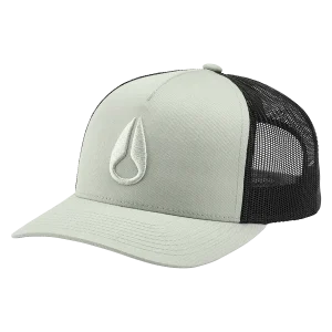 Gorra de camionero Iconed - Niebla de musgo / Negra