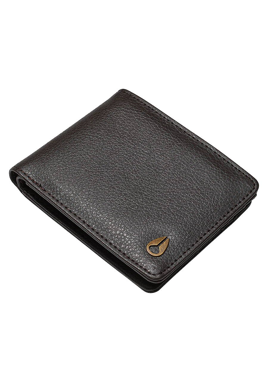 Cartera Pass de Cuero Vegano - Marr贸n