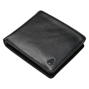 Cartera con monedero Pass de cuero - Negro