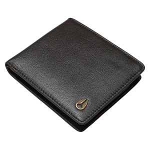 Cartera con monedero Pass de cuero - Marrón