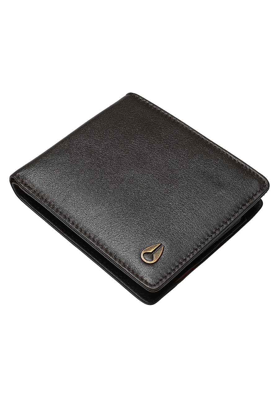 Cartera con monedero Pass de cuero - Marr贸n