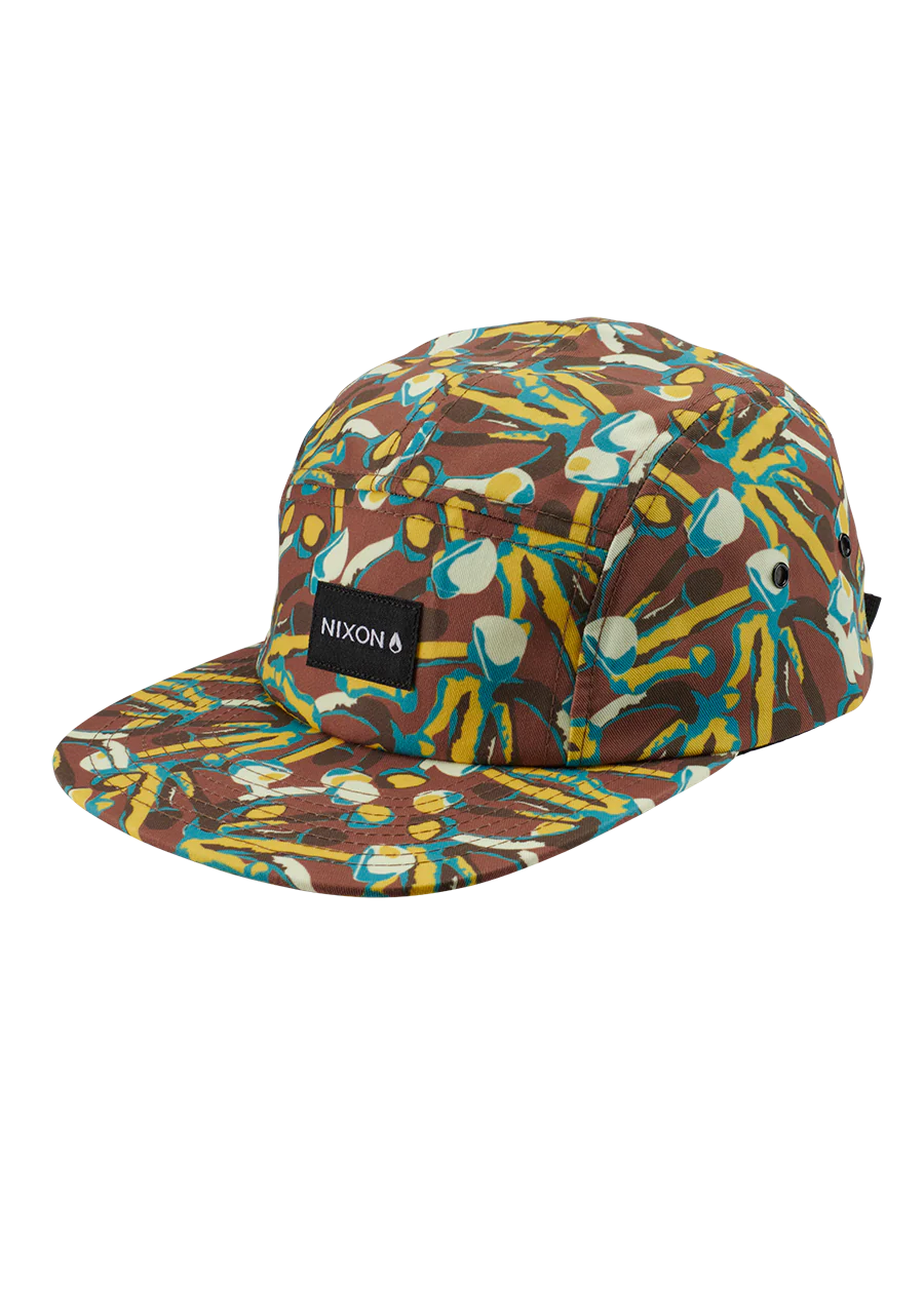 Gorra Mikey de 5 paneles - Marrón/Multicolor