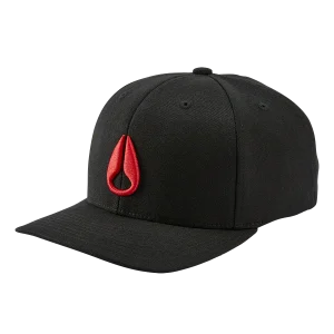 Gorra con cierre ajustable Deep Down - Negro/rojo