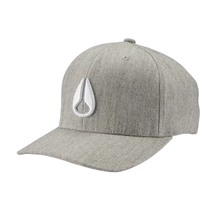 Gorra con cierre ajustable Deep Down - Gris terciopelo/blanco