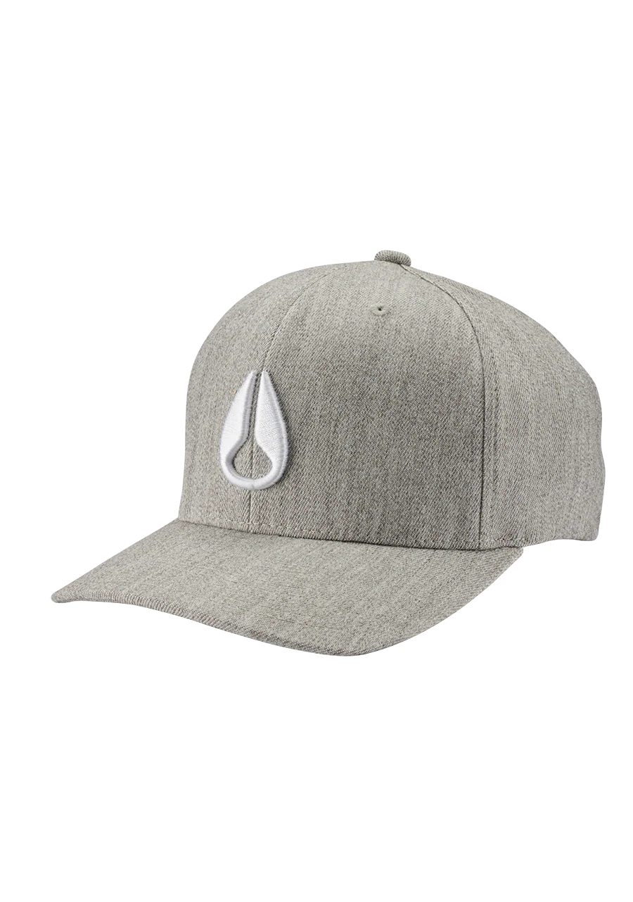 Gorra con cierre ajustable Deep Down - Gris terciopelo/blanco