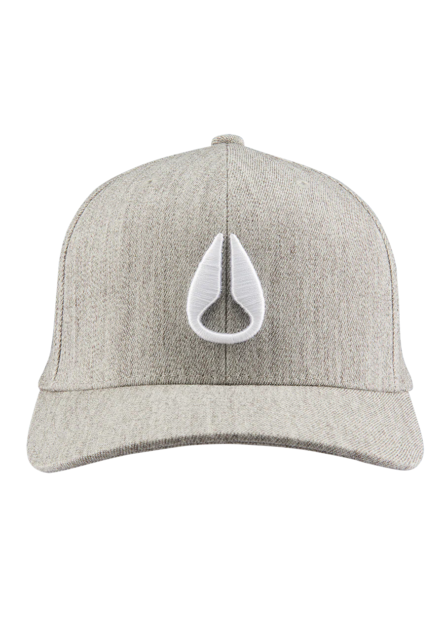 Gorra con cierre ajustable Deep Down - Gris terciopelo/blanco - Imagen 3