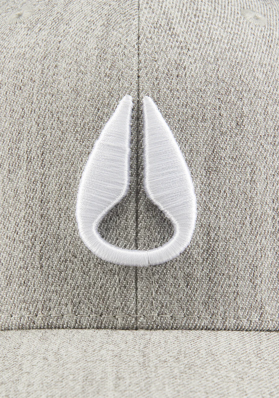 Gorra con cierre ajustable Deep Down - Gris terciopelo/blanco - Imagen 4