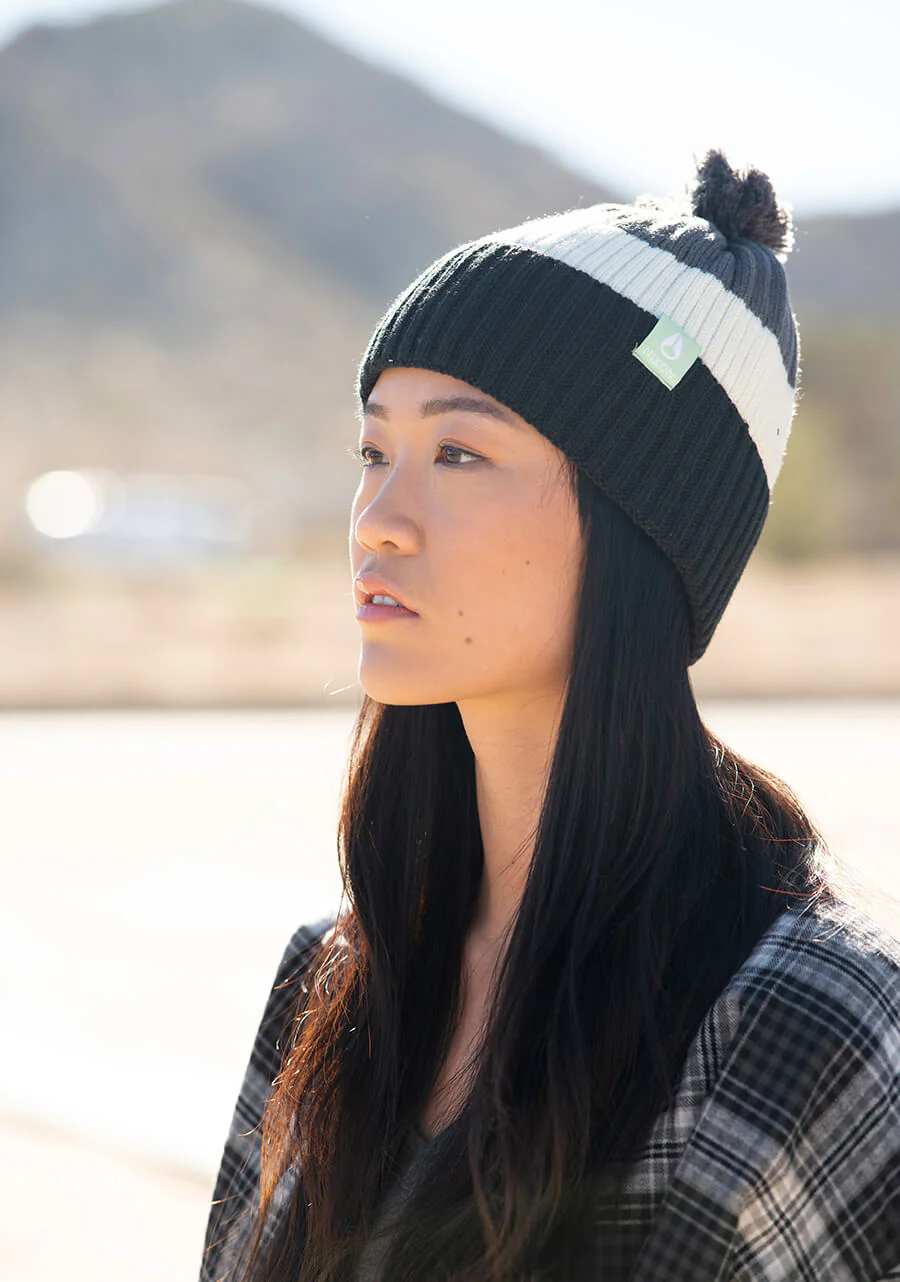 Gorro con pomp贸n Schrader - Gris/Negro - Imagen 6