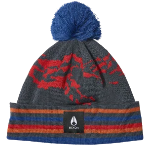 Ridge Pom Beanie - Azul marino/multi