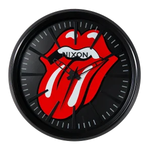 Rolling Stones Sentry Wall Clock - Negro/negro