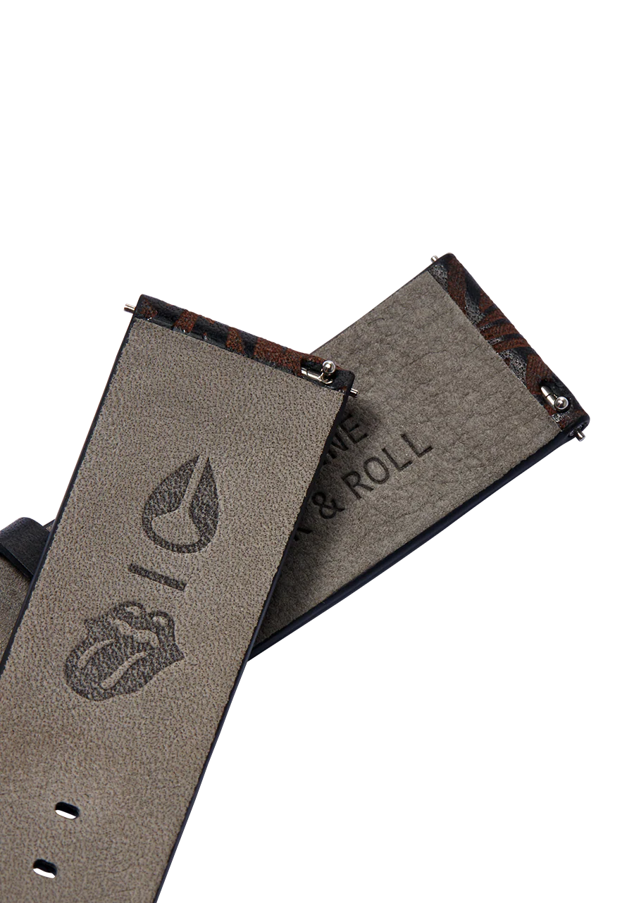 Rolling Stones 23mm Leather Band - Negro - Imagen 4