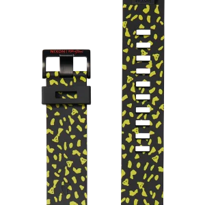 Rolling Stones 23mm FKM Rubber Band - Negro / Amarillo