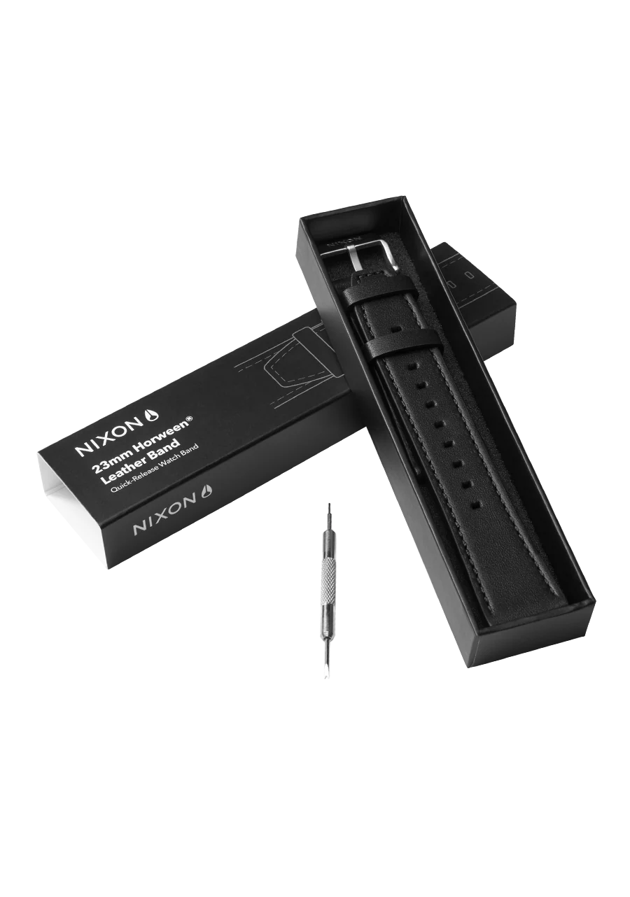 Correa de cuero Horween de 23 mm - Negra - Imagen 4