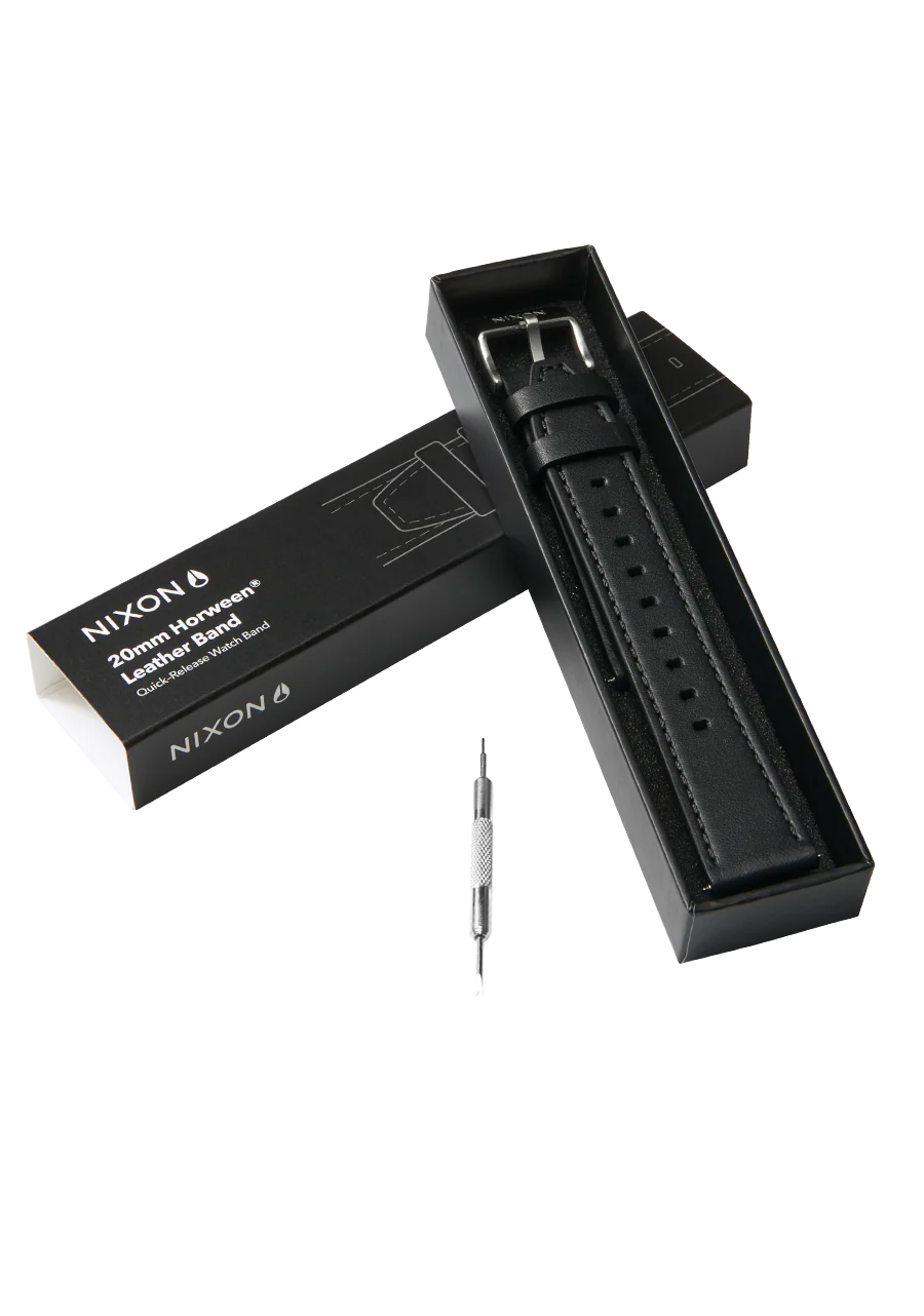 Correa de cuero Horween de 20 mm - Negra - Imagen 4