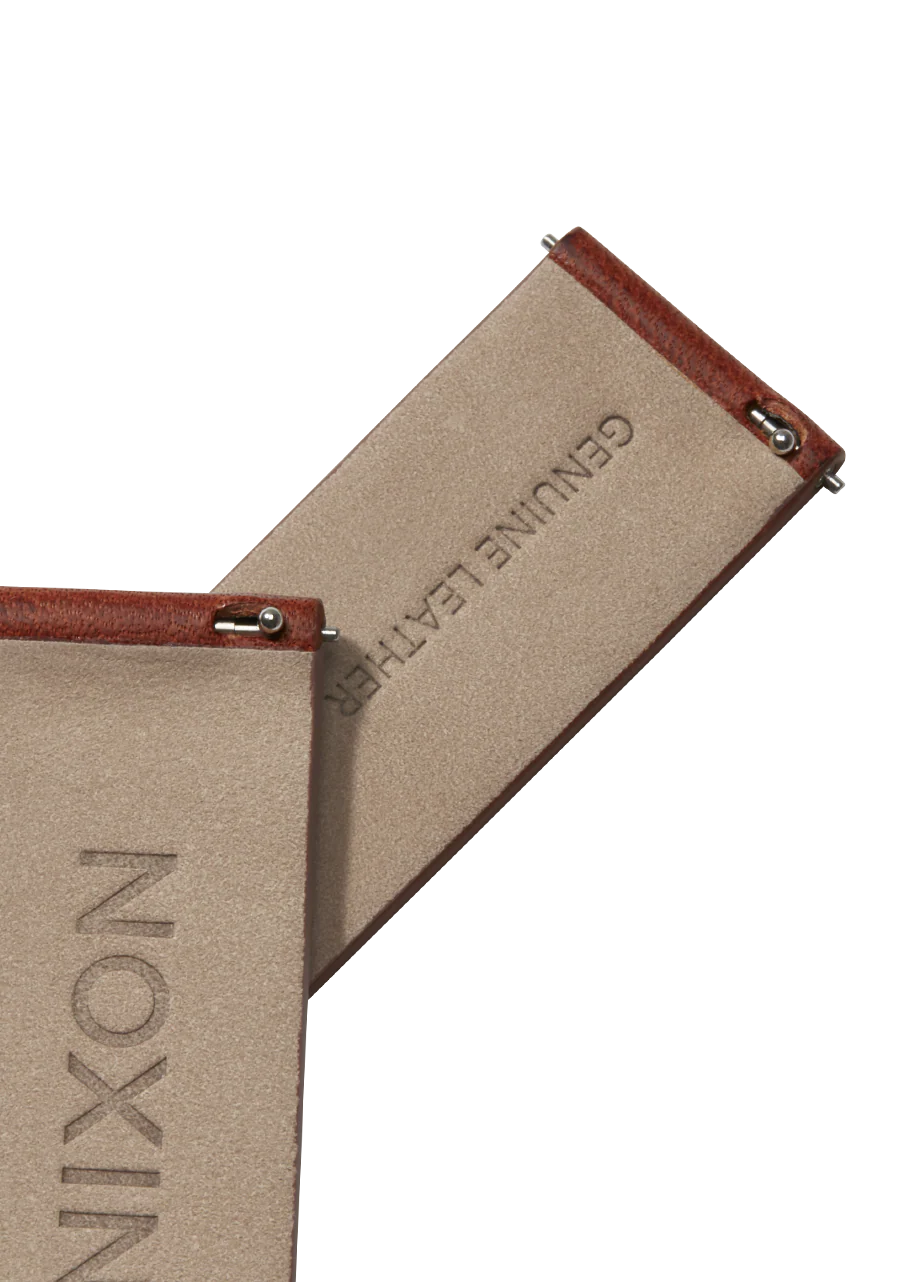 Correa de cuero curtido vegetal de 20 mm - Coñac - Imagen 3