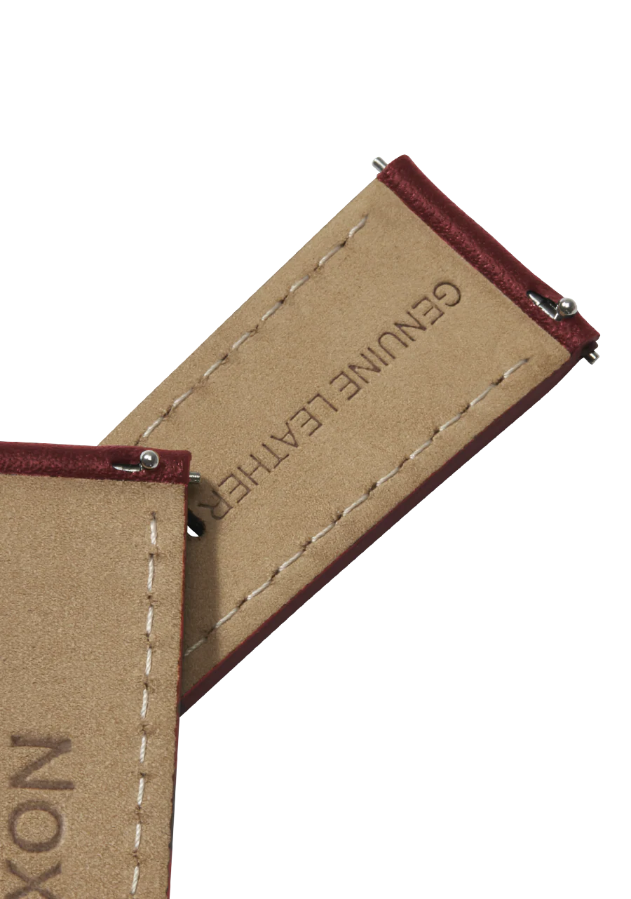 Correa de cuero cosida de 23 mm - Arándano - Imagen 3