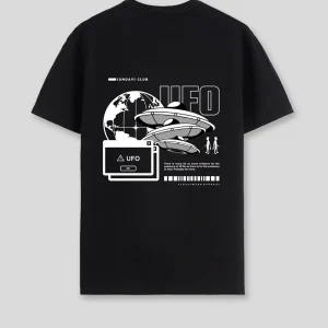 Camiseta Negra UFO (UNISEX)