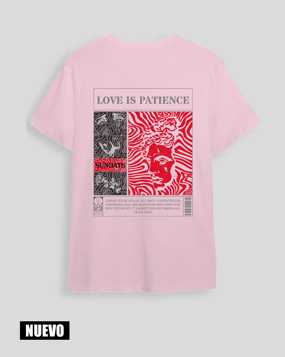 Camiseta Rosa Patience (UNISEX)