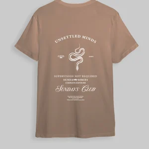 Camiseta cafe claro Snake (UNISEX)